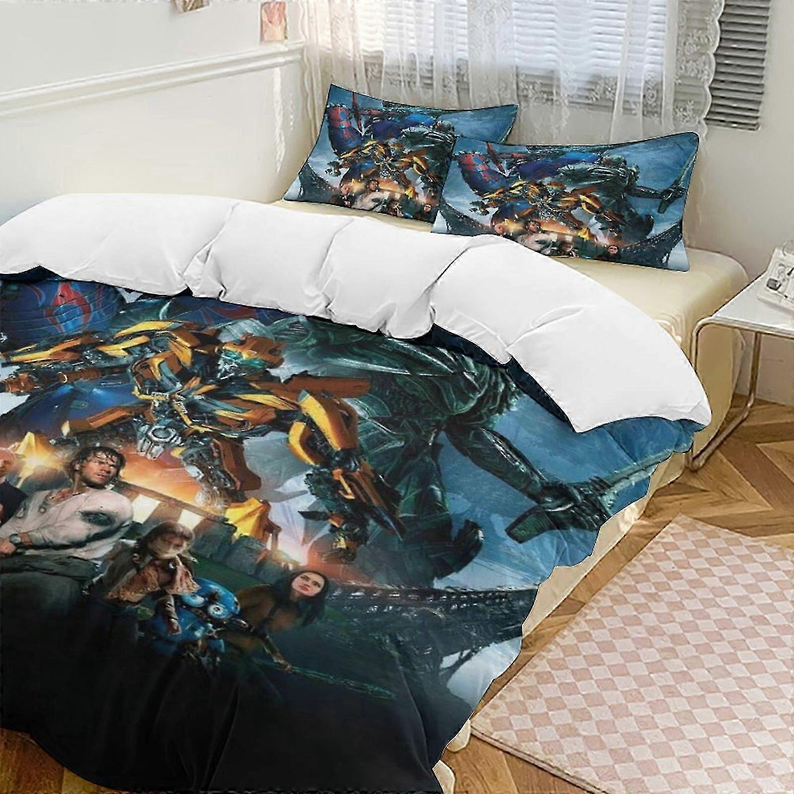 a3131 Lakens Transformers Beddengoed Set Dekbedovertrek Set ing Cartoon Thema Kinderkamer Lakens iip3131