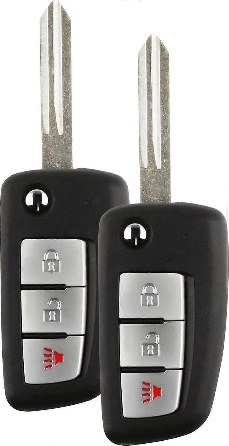 2025 Newest Model Replacement Uncut Car Remote Key Combo Compatible with