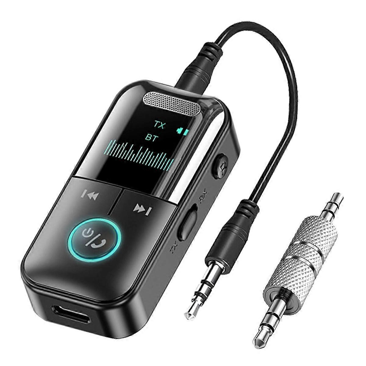 Bluetooth 5.4 mitter Receiver Wireless Aux Bluetooth Adapter for TV/Airplane/Car/HiFi/Speaker w