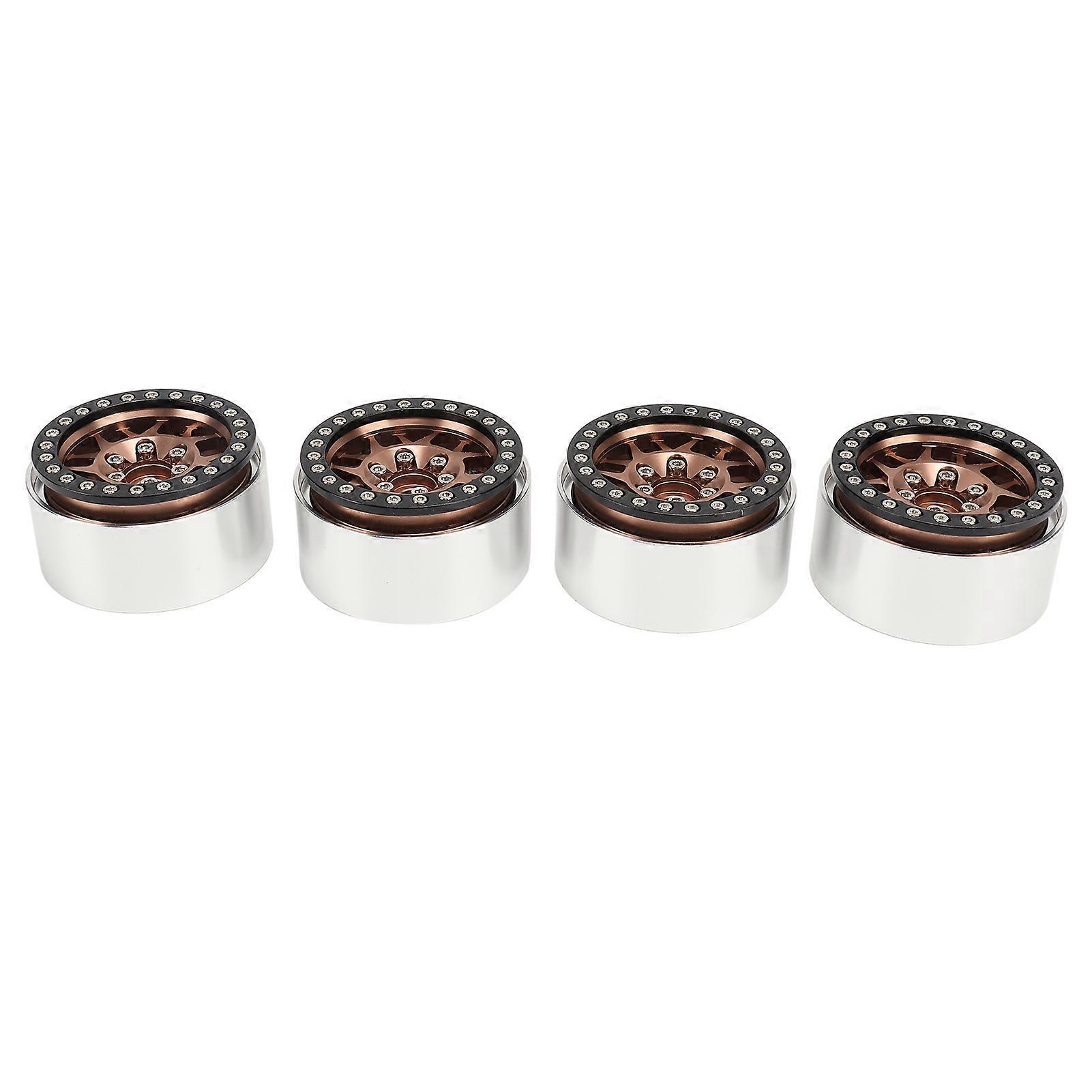 4pcs 1.9in rc jantes alliage usinage cnc 1/10 rc moyeu de roue beadlock pour axial SCX10 90046 AXI 03007 REDCAT MST