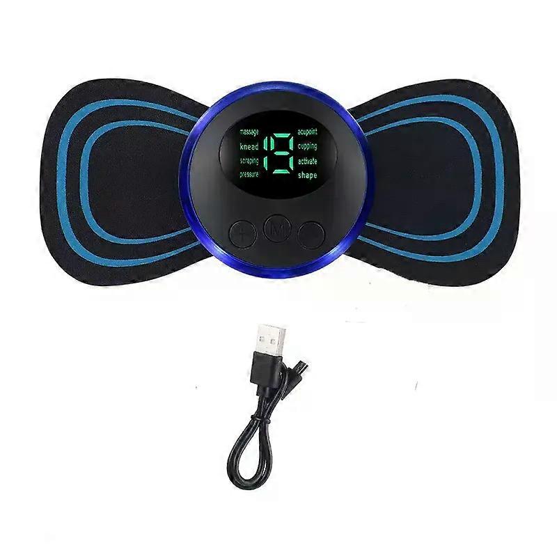 Akıllı Masaj Sticker Tam Otomatik LCD Ekran Servikal Omurga Bacak Omuz EMS Darbe Kablosuz Mini Taşınabilir Masaj
