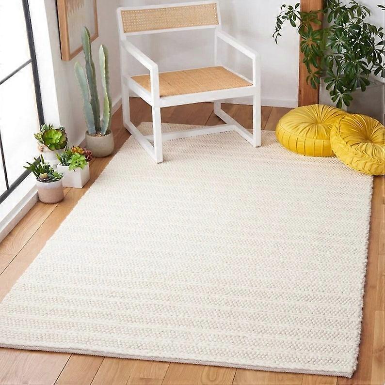 Hand Knitted Chunky Wool Rug