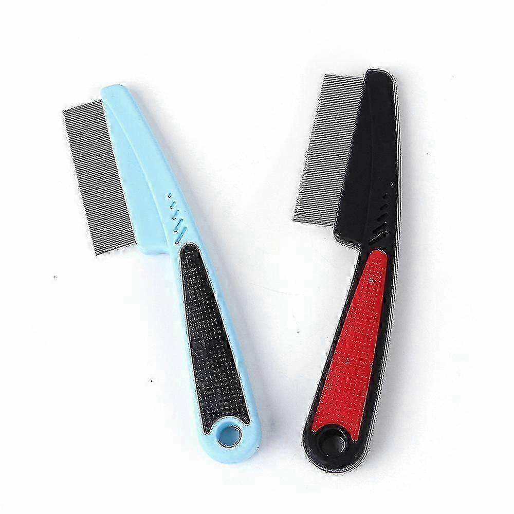 Flea Comb for Dog Cat Flea Lice Tear Stain Remover Pet Combs Fine Tooth Grooming Removal Tool