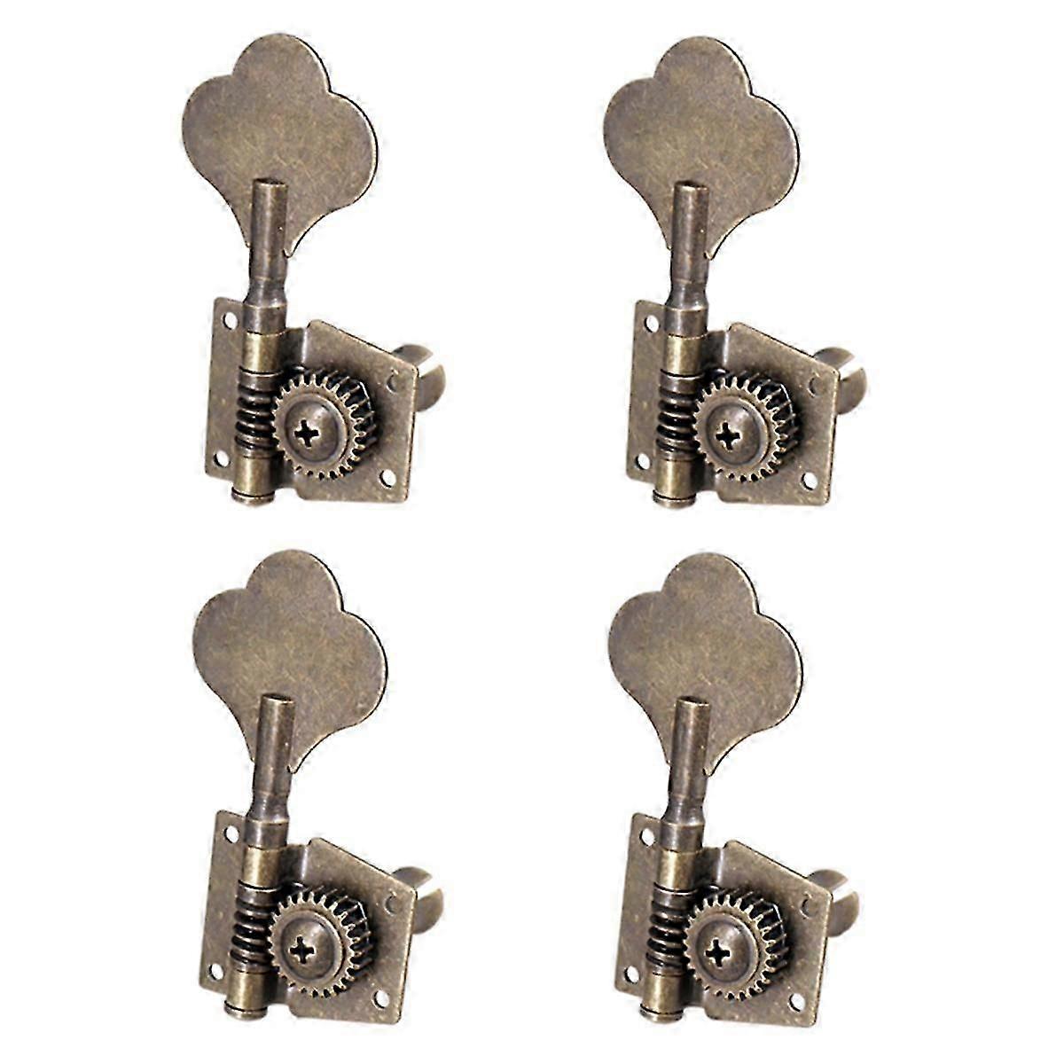 Guitar Vintage Open Tuning Key Pegs Machine Heads Tuners 4R for 4 Strings Bass
