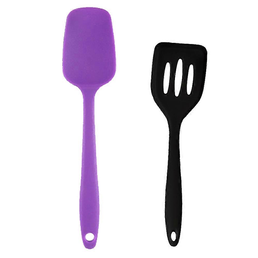 2 Piece Mini Kitchen Utensil Set- Silicone Kitchen Tools with Spatulas
