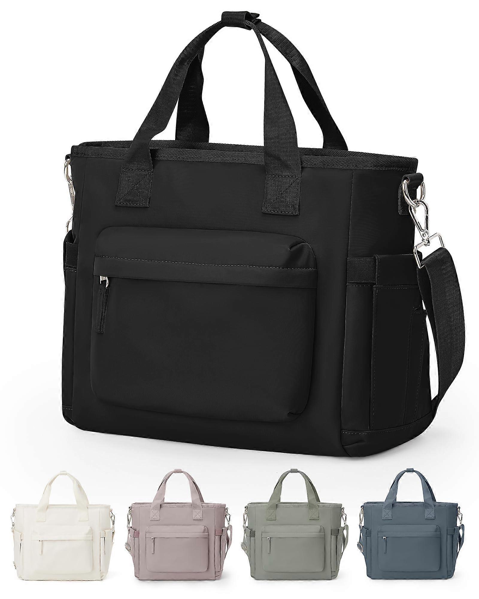 Insulated Large Fit and Fresh Black Lunch Bag for Work Lunch