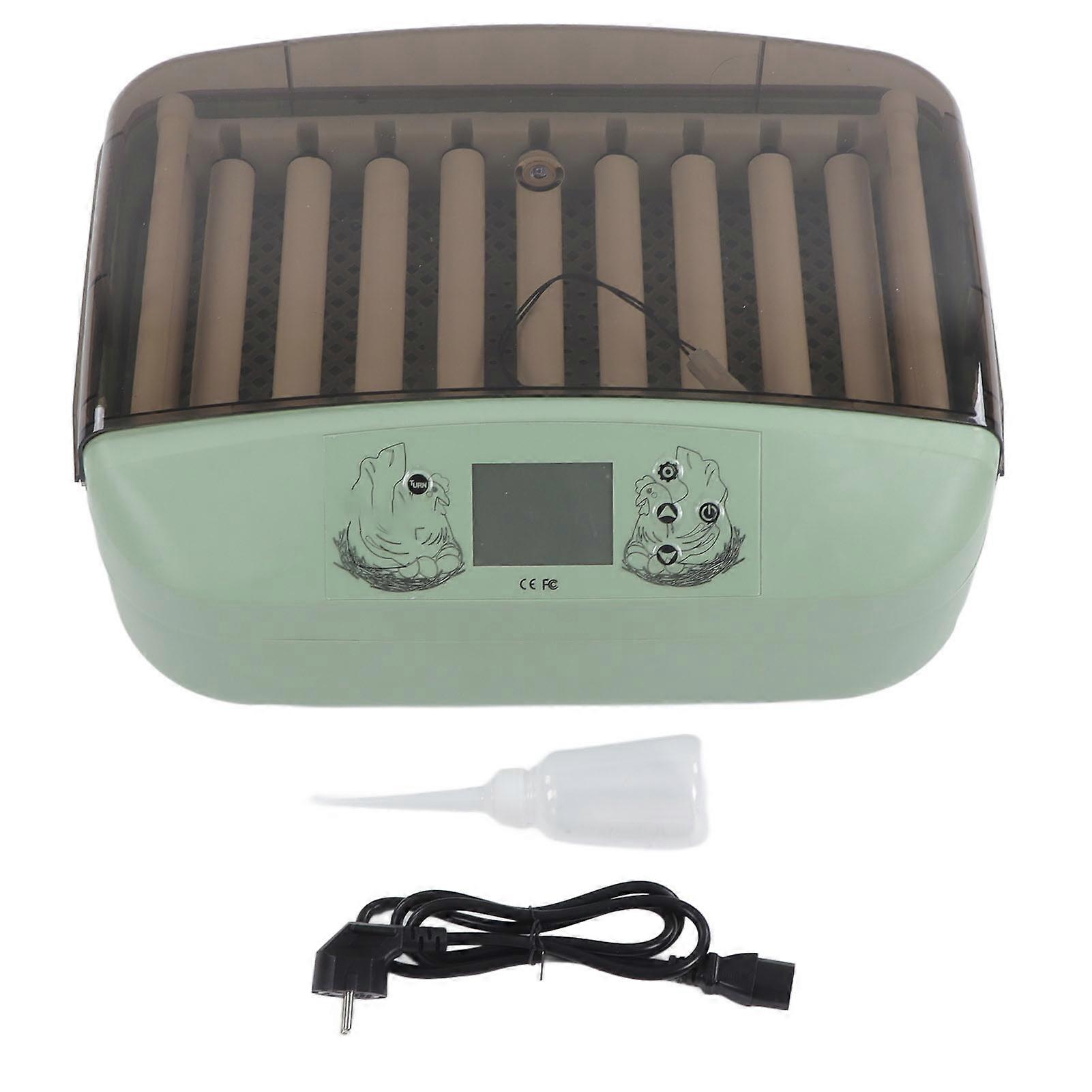 Small Egg Incubator Smart Digital Egg Hatching Machine with Fully Automatic Egg Turning for Home Use EU Plug 220V