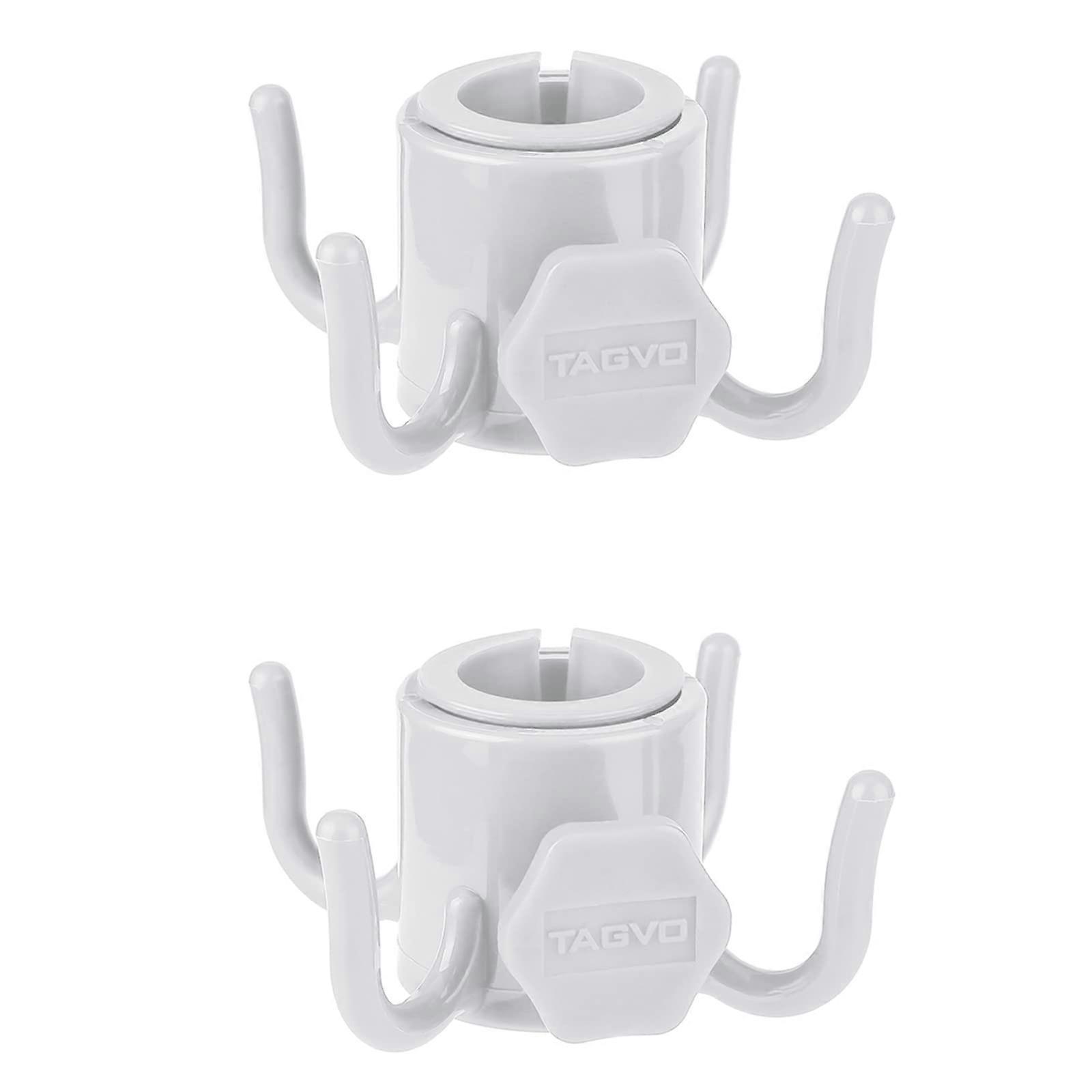 Beach Umbrella Hooks Hanger, 2 Pack with 4 Prongs, Durable Beach Accessories for Camping, Fits Most Beach Umbrellas