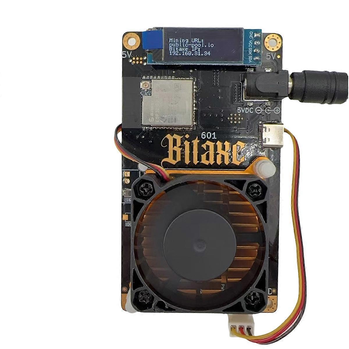 Bitaxe Gamma 601 Solo Lottery Miner From Antminer S21 Pro UK PLUG