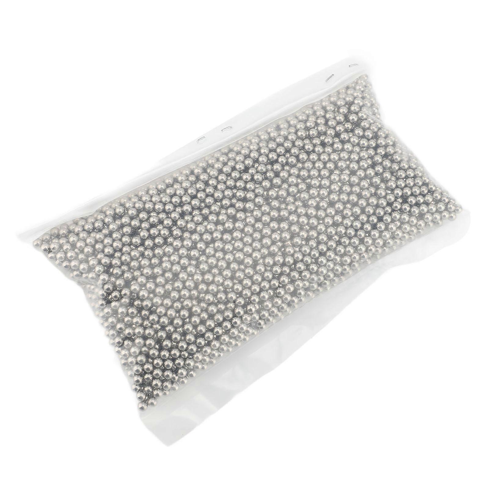 Stainless Steel Multi-Function Round Jewelry Polishing Beads for Burr Removal Size 3mm/0.12in