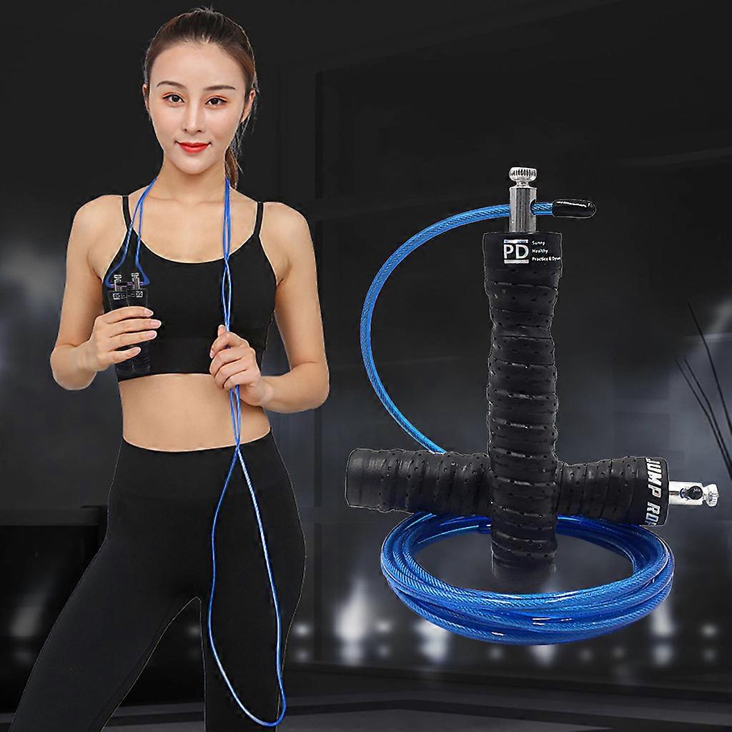 Schweißabsorbierendes Gym Stahldraht Speed Skipping Rop YY