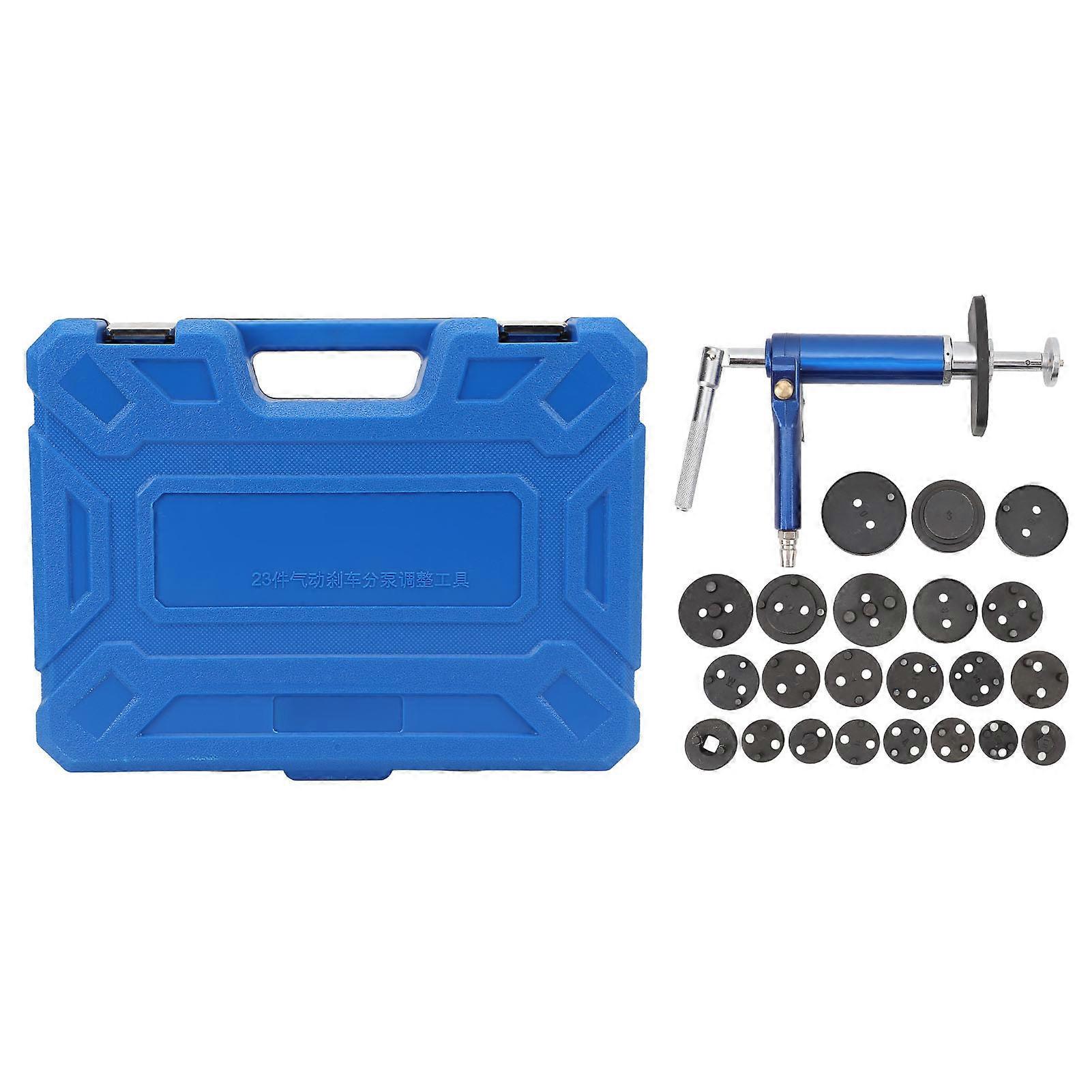 23PCS Pneumatic Brake Caliper Heavy Duty Efficient Air Disc Brake Piston Compression Tool Kit