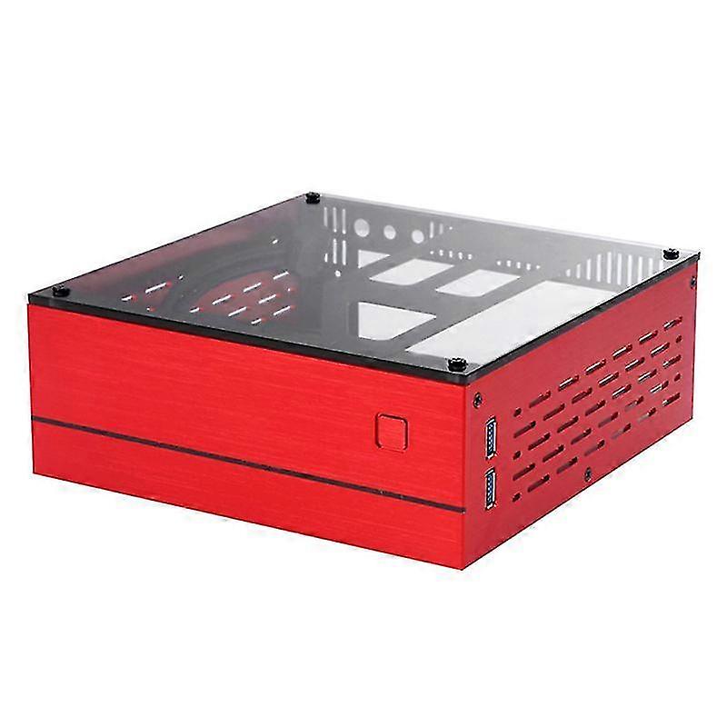 Glass Blue ITX Mini Computer for Case Auminum/Glass Briefcase Home Theater Desktop Computer