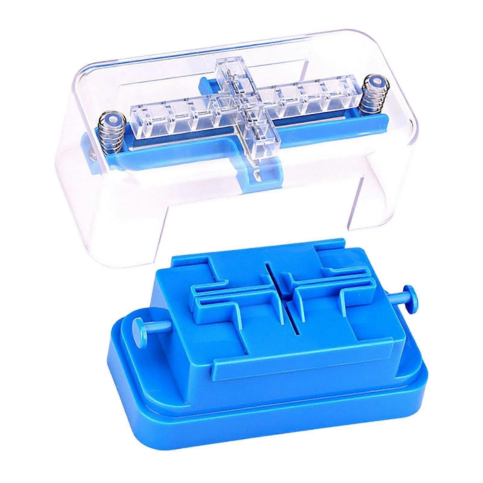 Multiple 1/4 1/2 Adjustable Quartering Pill Cutter for Round Oblong Pills Tablet Divider W/Blade Guard Blue