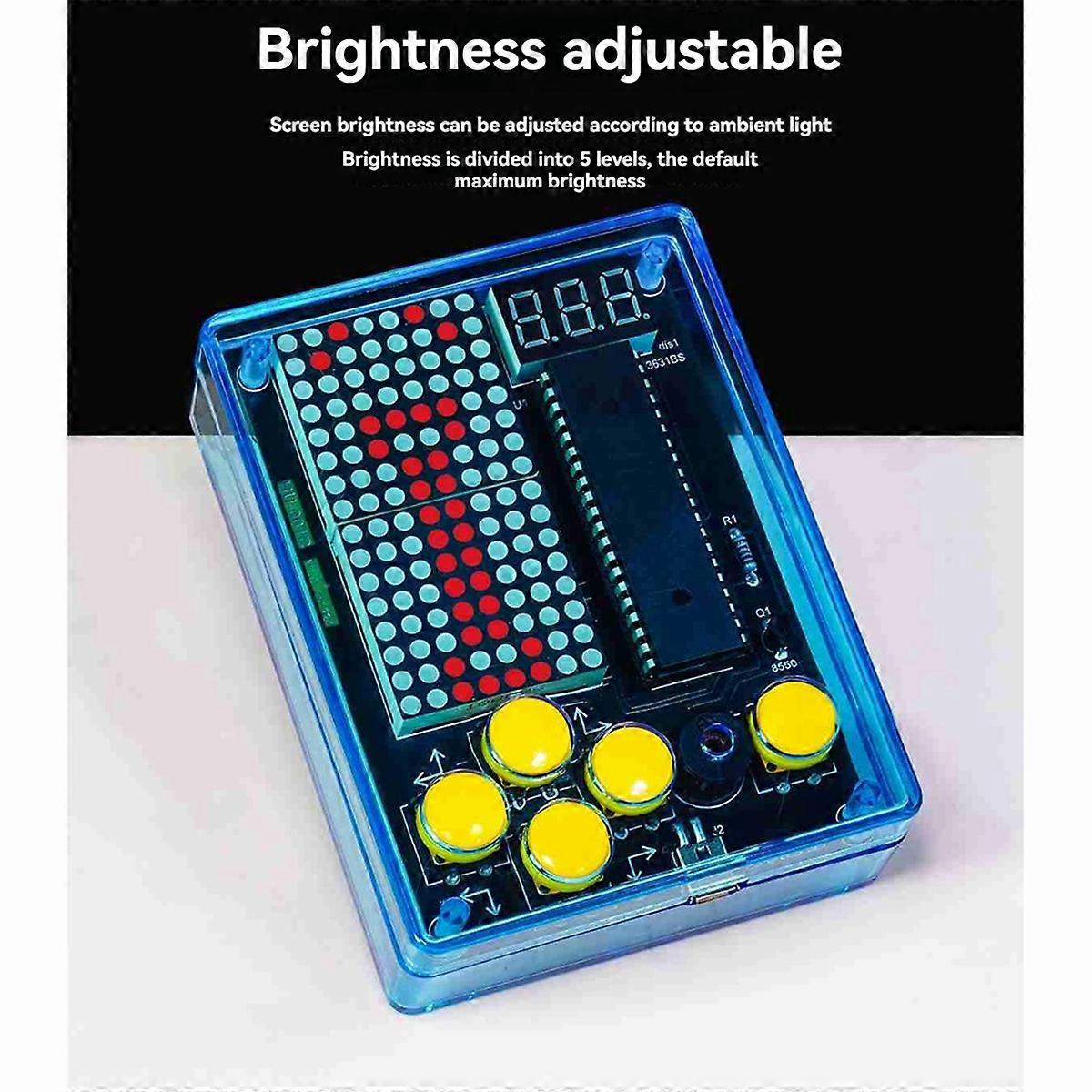 Game Console Production Kit DIY 51 Single-Chip Game Kit Blue Shell