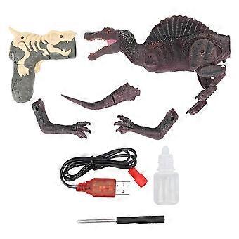 Remote Control Toy Lifelike Light Roaring Sound Electronic Walking Dinosaur with Water Spray