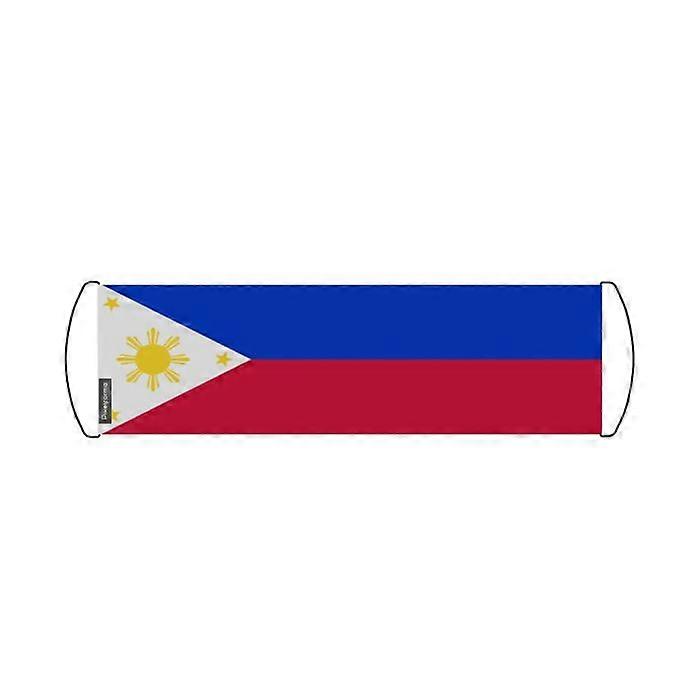 Scrolling Banner – Flag of the Philippines – 24 x 70 cm – Polyester – Hand Flag