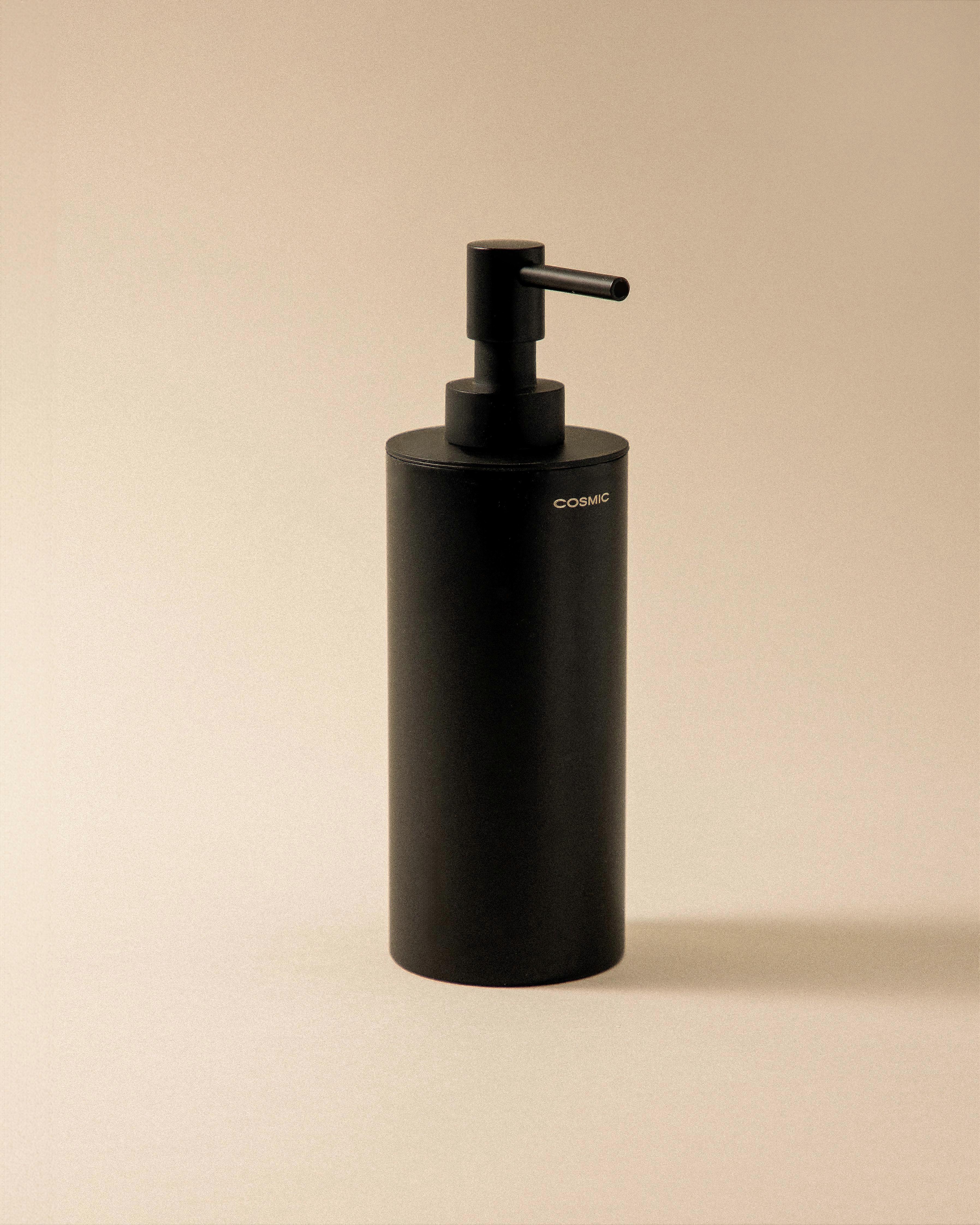 COSMIC Soap dispenser, 240 ml capacity, Black, Architect S+ Collection