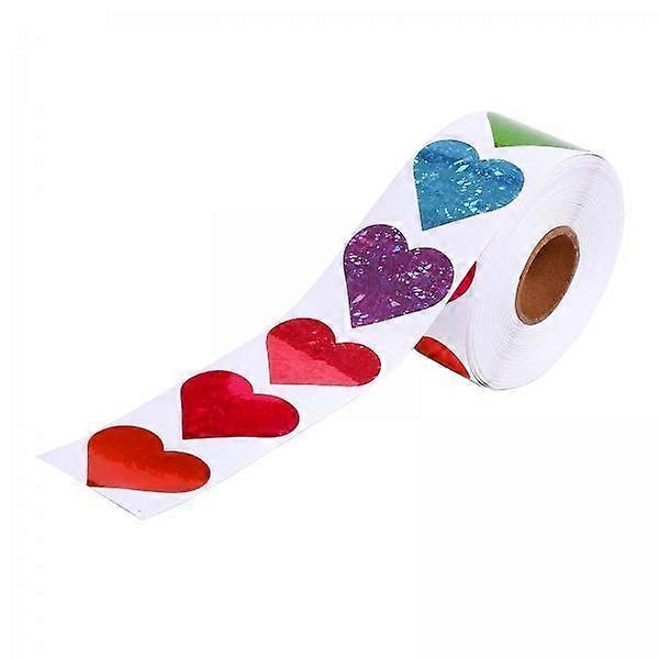 Assorted Heart Stickers Pack - 500 Pieces, Wedding Decor Labels