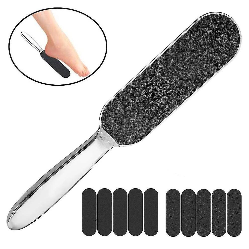 Brosse à peler Double face Acier inoxydable Pied Rubbing Board Réutilisable