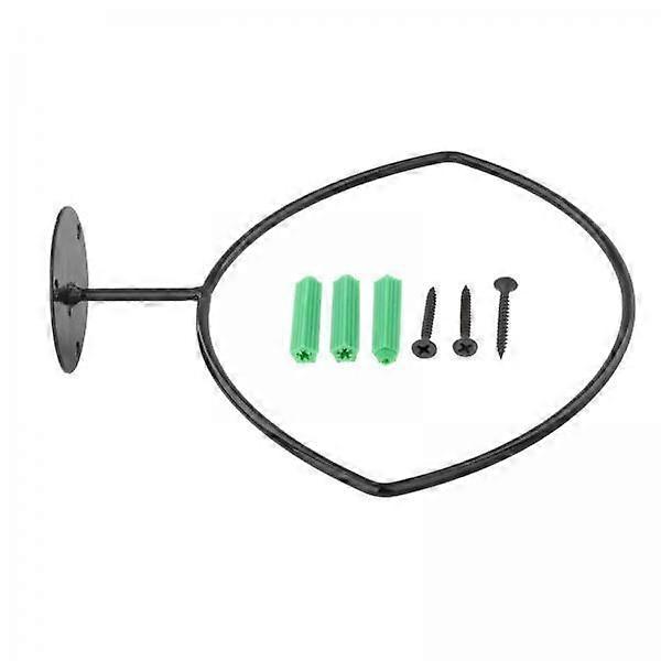 3x Durable Wall-Mounted Ball Display Organization Black Hoop Bracket Storage