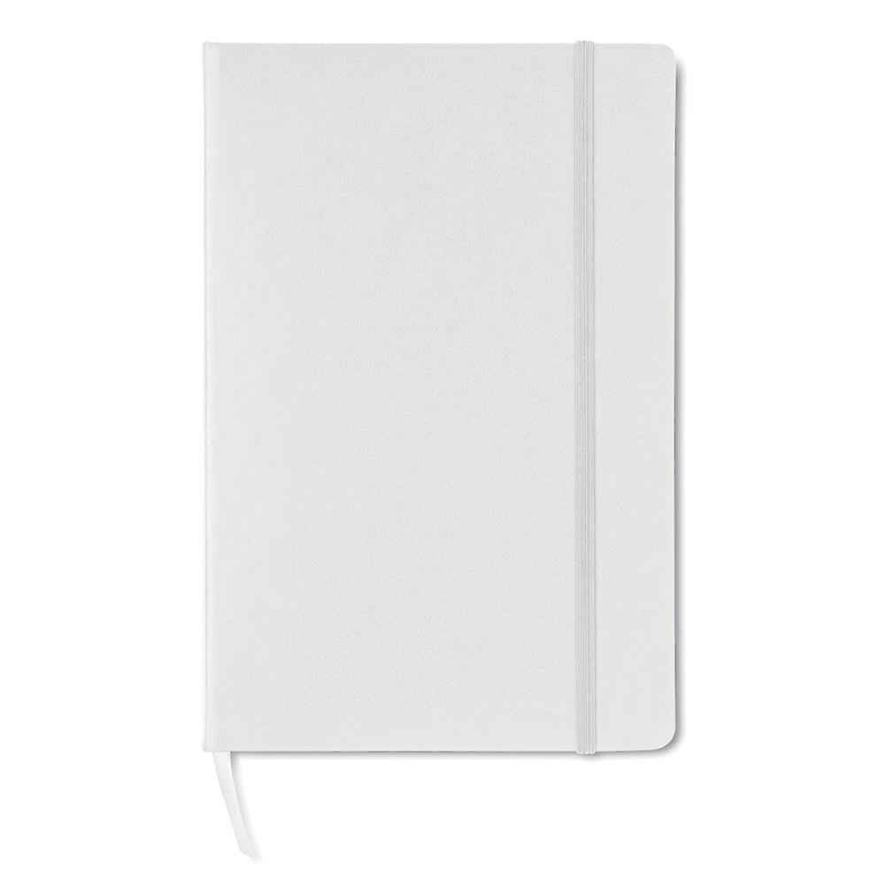 A5 Hardback Squared Graph Paper Notebook, 80 Pages, White Cover, Ideal for Sketching and Note-Taking