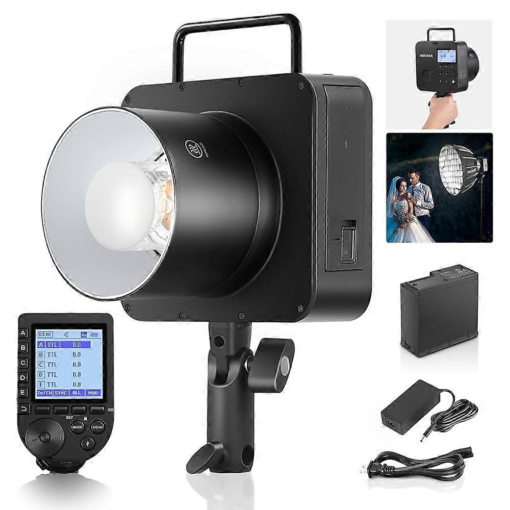 NEEWER Q4 400Ws Outdoor Flash with QPRO-N Trigger Handheld Strobe Light 1/8000S HSS for Nikon Camera