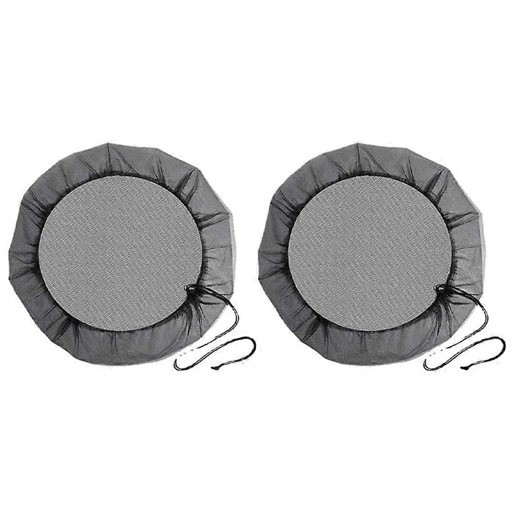 Net cover for rain barrels with drawstring, net cover for rain catchers, rainwater collection system (black) Ref: 9027