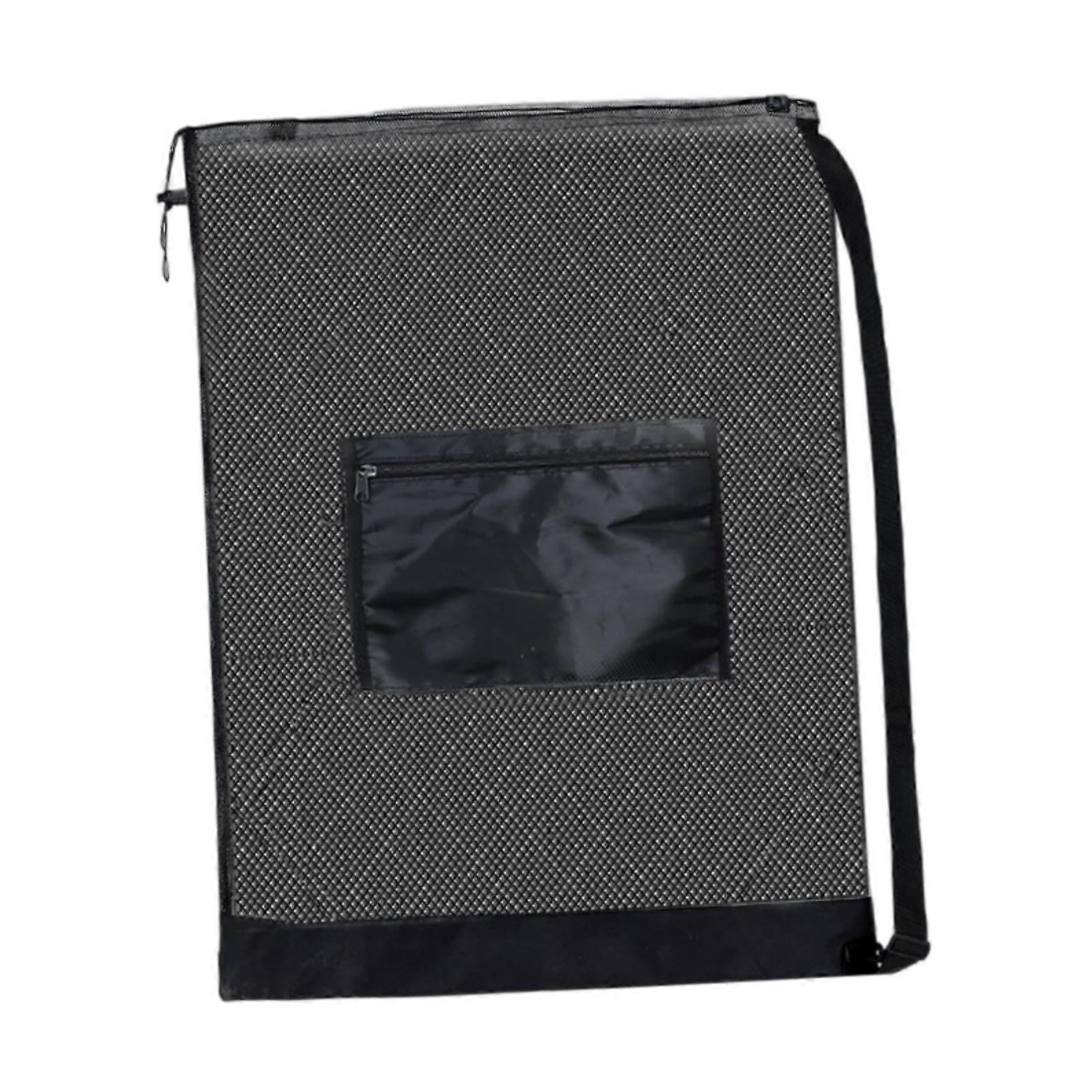 Sac à balles en maille pour équipement sportif Sac de sport à cordon de serrage Grand sac de rangement portable Sac d’entraînement de volley-ball avec poche