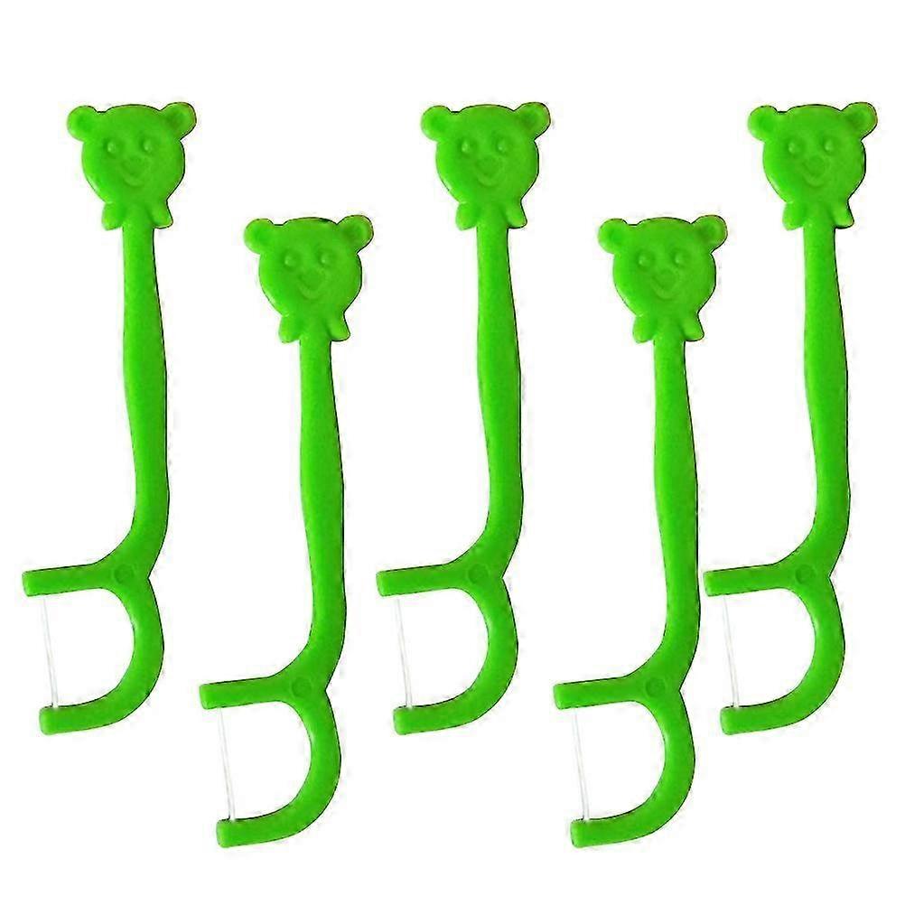 100 PCS Kid Flossers Child Dental Floss Picks Thread Tooth Flossers Gum Care Floss Floss Picks Doubl