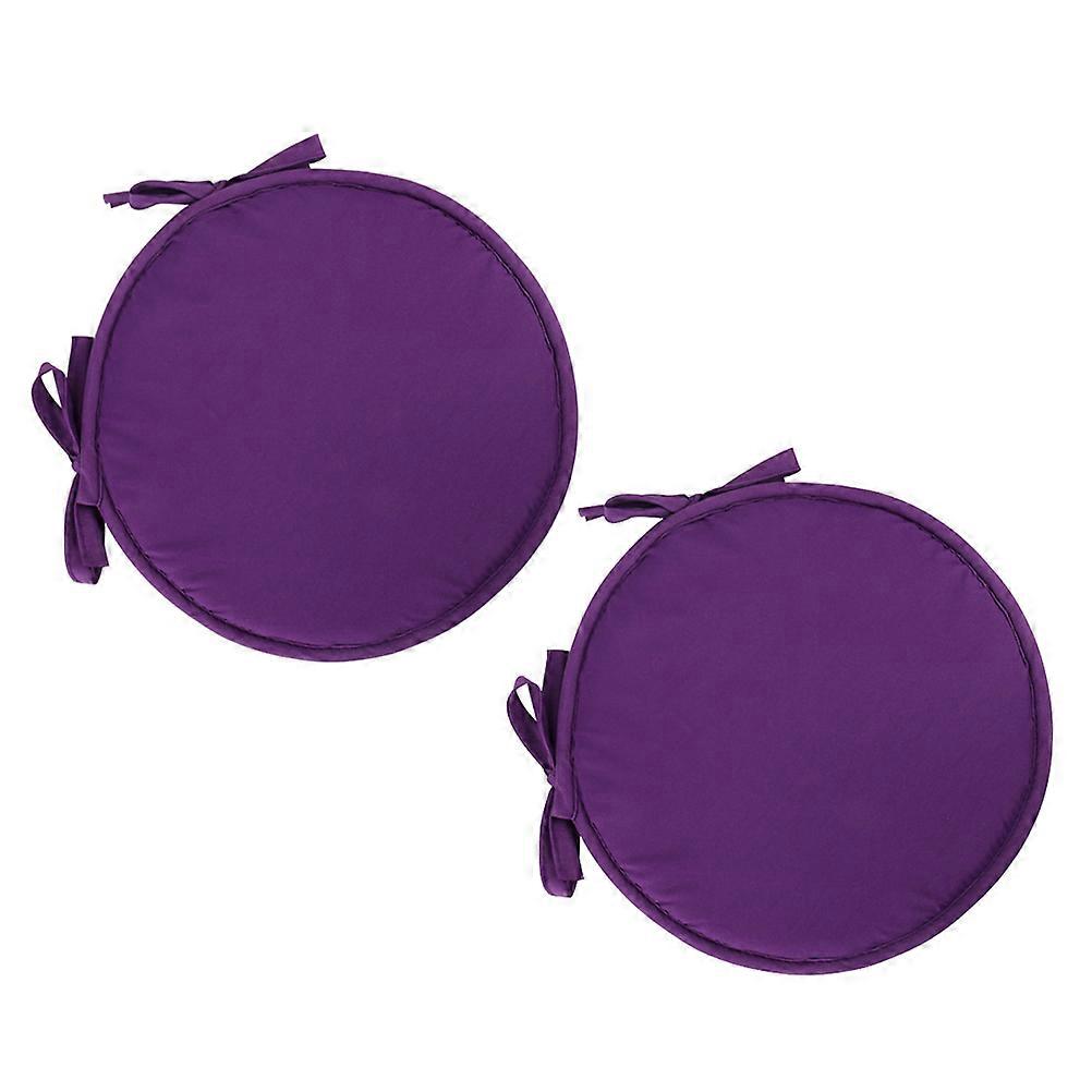 Thickened Round Chair Seat Cushion Comfortable Sponge Cushion for Home, Office, Restaurant & Car Use Stylish & Versatile Decor (Purple)