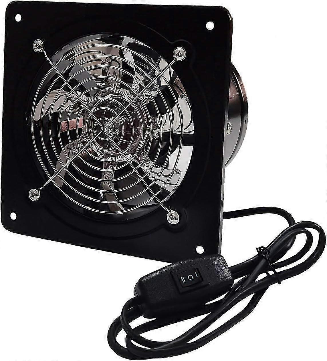 双方向 150mm メタル ダクト排気ファン: 600m/h エアレーター、壁掛け式空気抽出器 バスルーム、地下室、ガレージ、グロー テントに最適