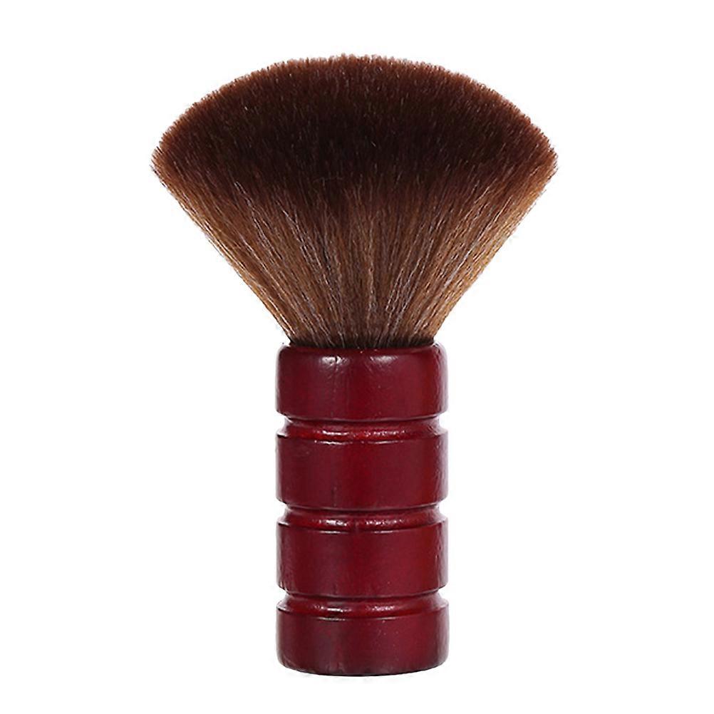 Red Dust Brush for Home Use with Soft Bristles and Comfortable Wooden Handle 1 Piece