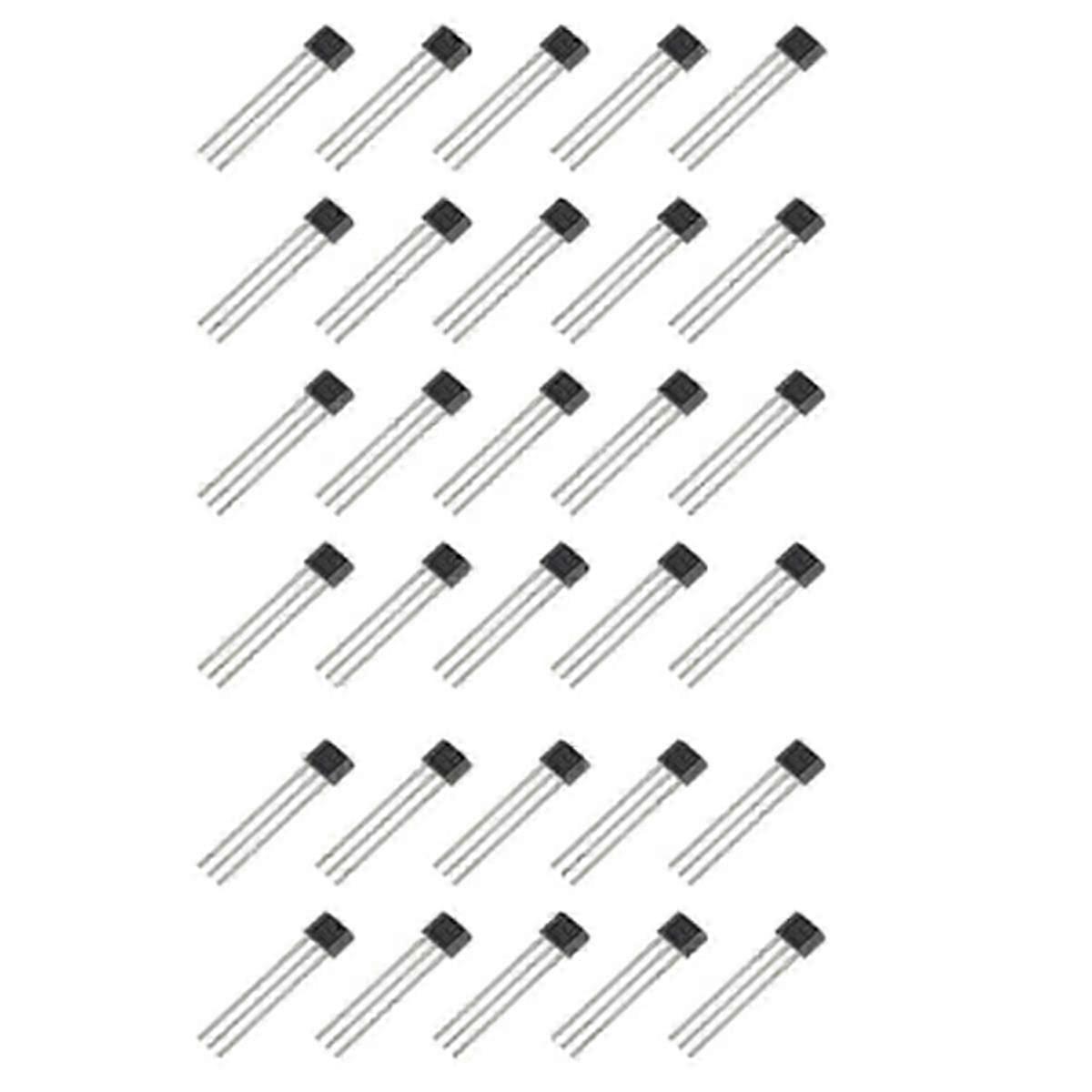 A3144 Hall Effect Sensor 3Pins Magnetic Detector (Pack of 30 Pcs)