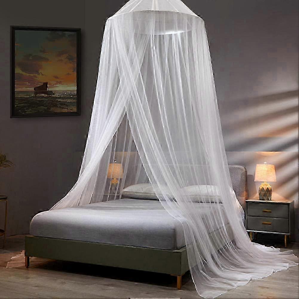 Queen Size Bed Decor Suitable for White Mosquito Net Canopy