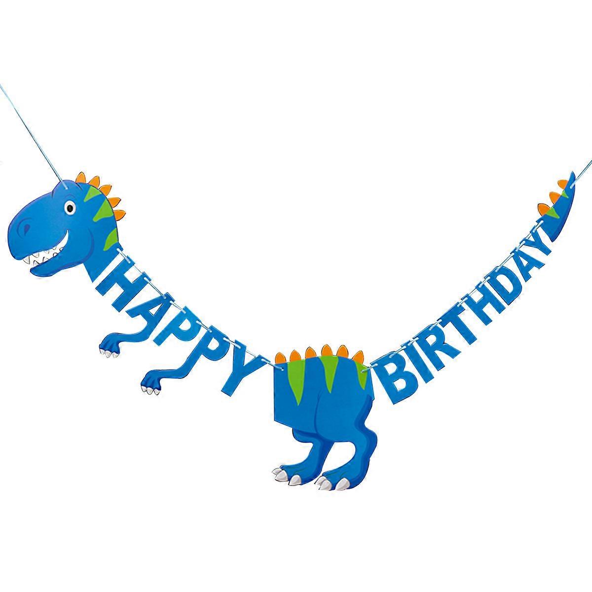 Birthday Dinosaur Banner for Stylish Decor, Simple Setup and
