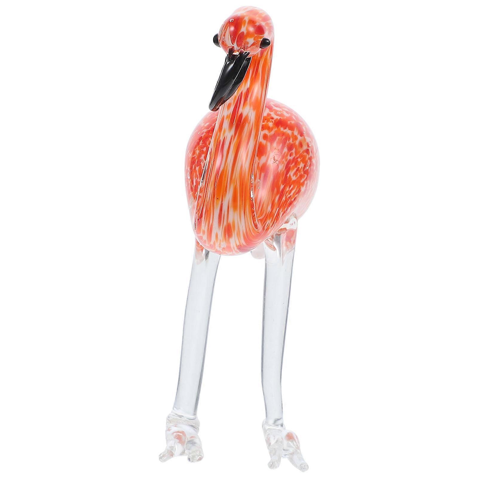 Durable crystal flamingo bookshelf accent, vibrant and fade-resistant, elevates room style
