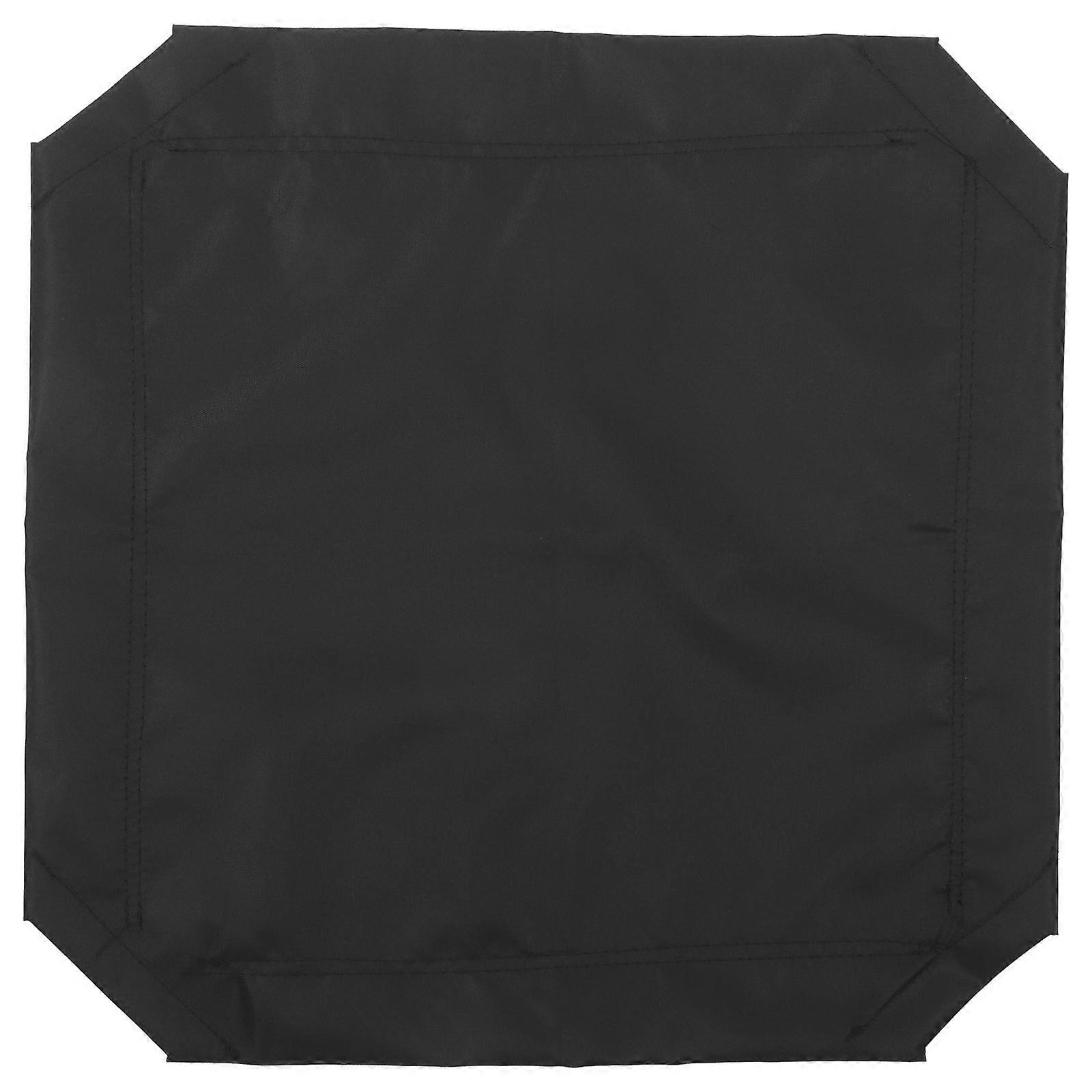 Elevated Dog Bed Black Mesh Indoor Pet Bed with Space-Saving Foldable Design