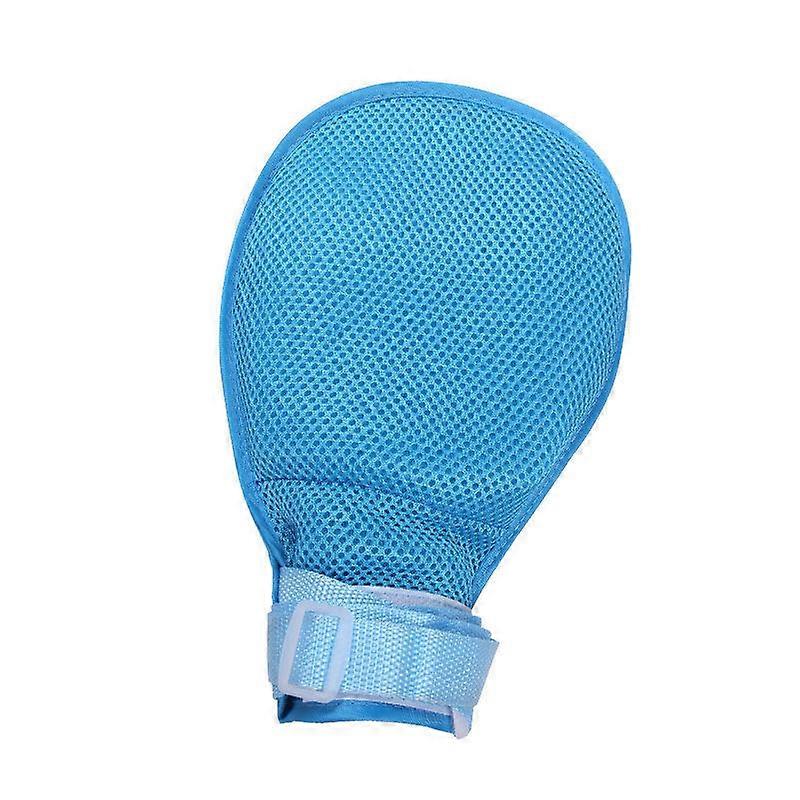 2Pcs Finger Control Gloves Hand Infection Protector Padded Mitts with Loop Closure for Patient Elder