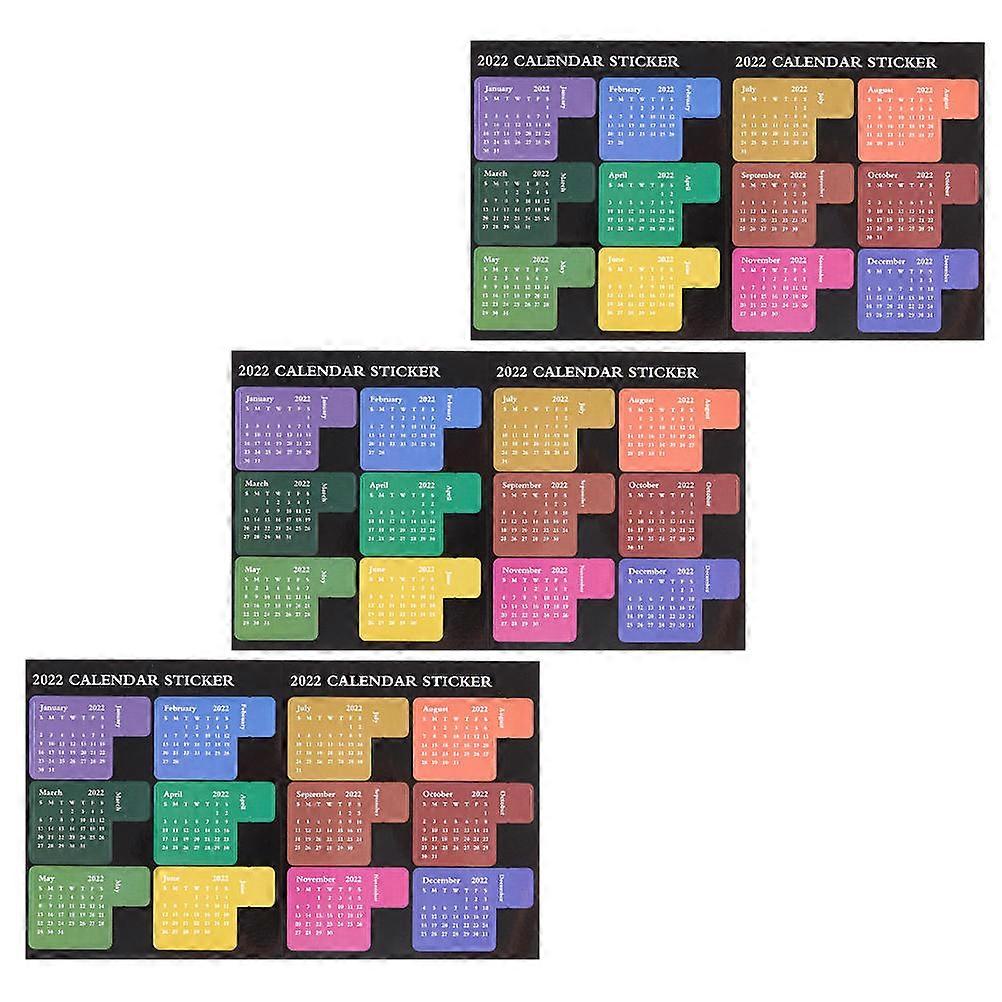 Planning Index Tab Monthly Indexes Students Multi Notebook Organization Strong Adhesive 3Pcs