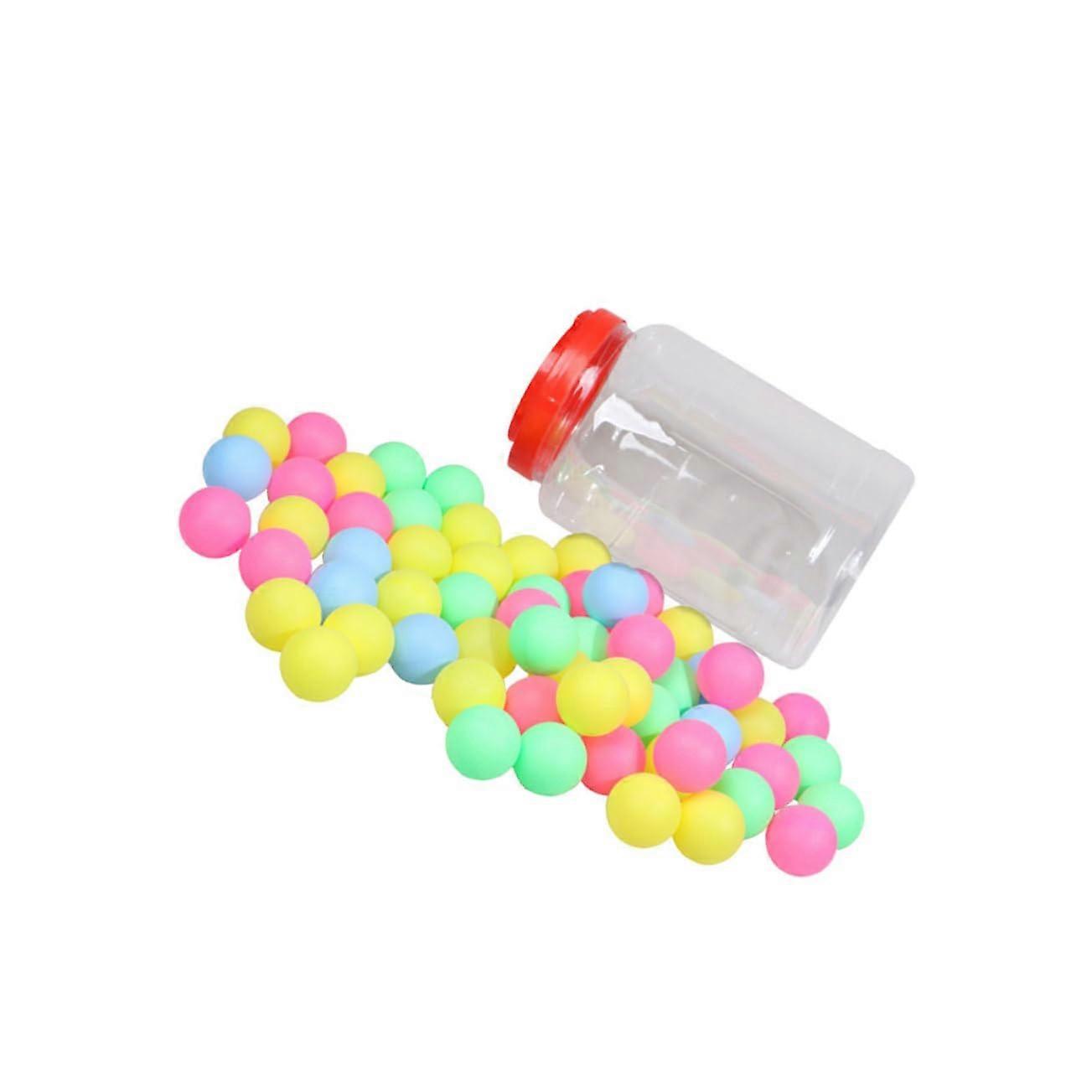 100 pieces table tennis playground ball colorful bounce pong balls color shaped pink shapes pool pong game balls lottery balls pong balls Ref: 3870
