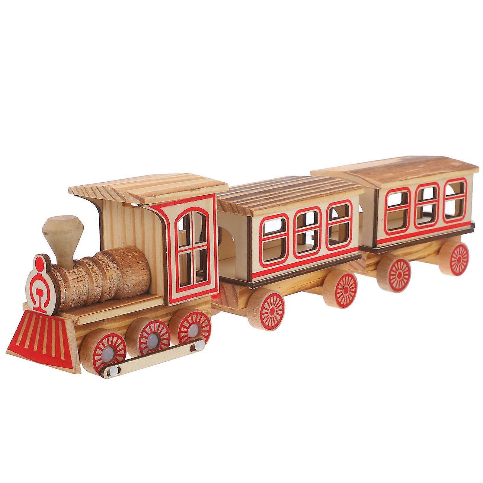 Simulation Train Model Train Toy for Kids Playing Home Desk Decoration