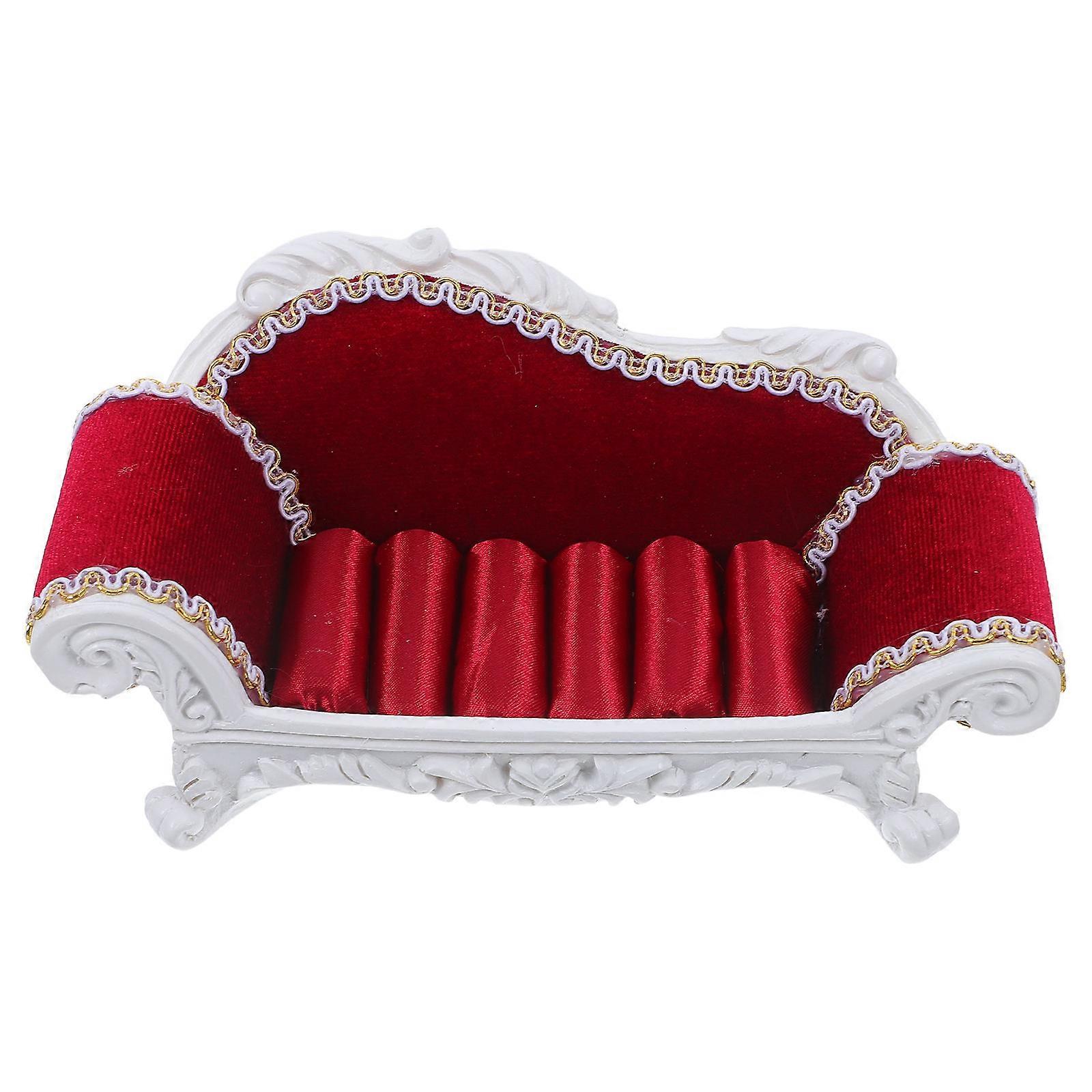 Rings Display Rack Fashionable present Giving For Friends Family Red 16.5X7.5X7CM Composite Material 1Set