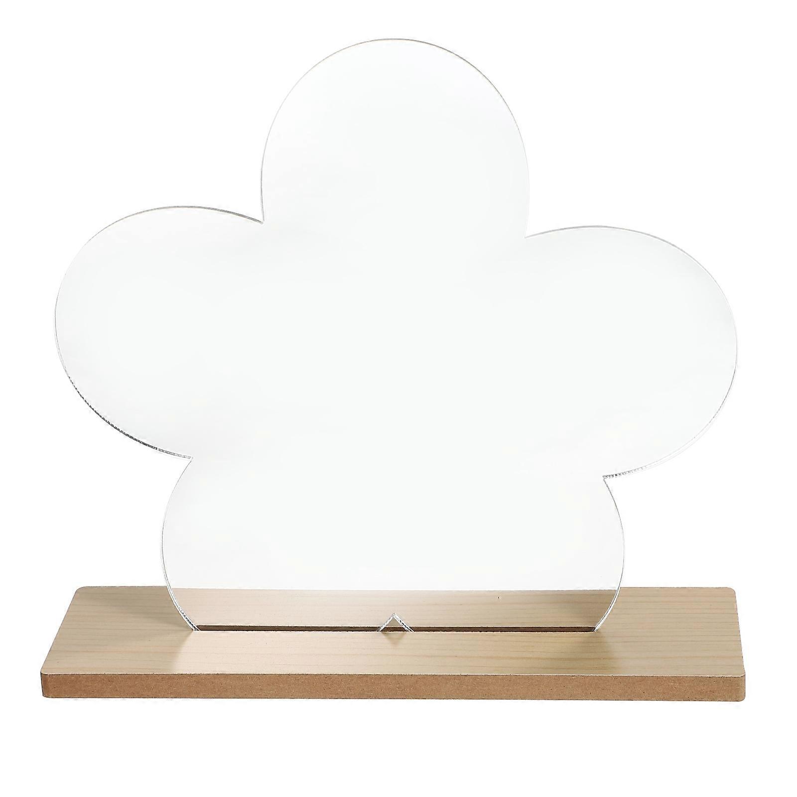 Acrylic Desktop Mirror for Home with Clear Picture and Stable Structure 1 Pc Khaki 7.9 Inches