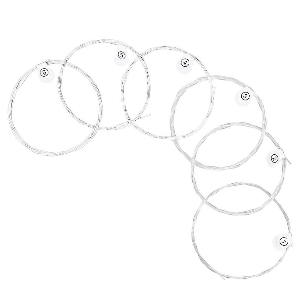 Folk Guitar Accessories Durable Guitar Strings For Acoustic Guitars Multi Color Silver Plating Long Sustain 6Strings