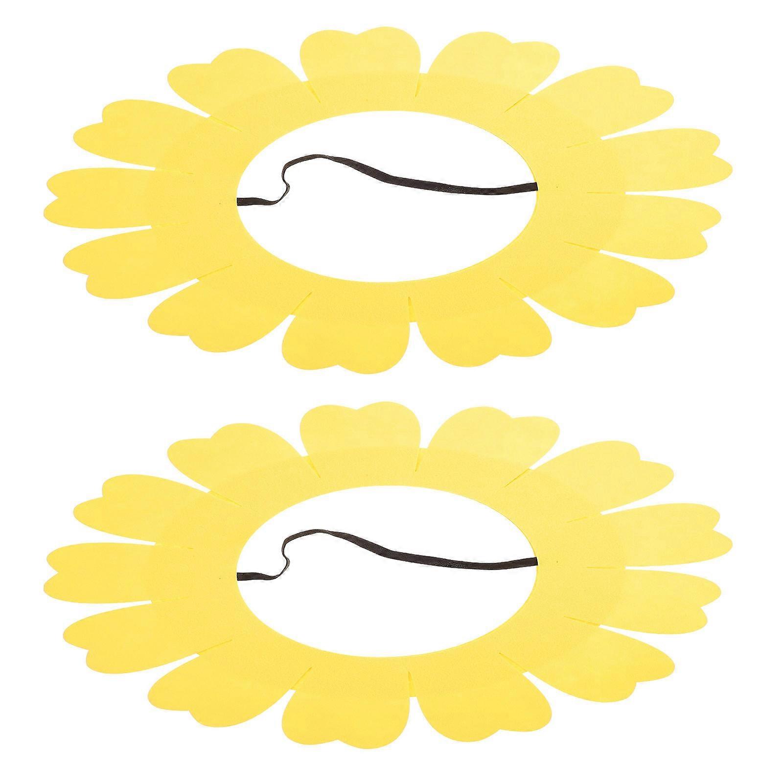 Performance Prop Sunflower Headwear Music Festivals Adults 2Pcs
