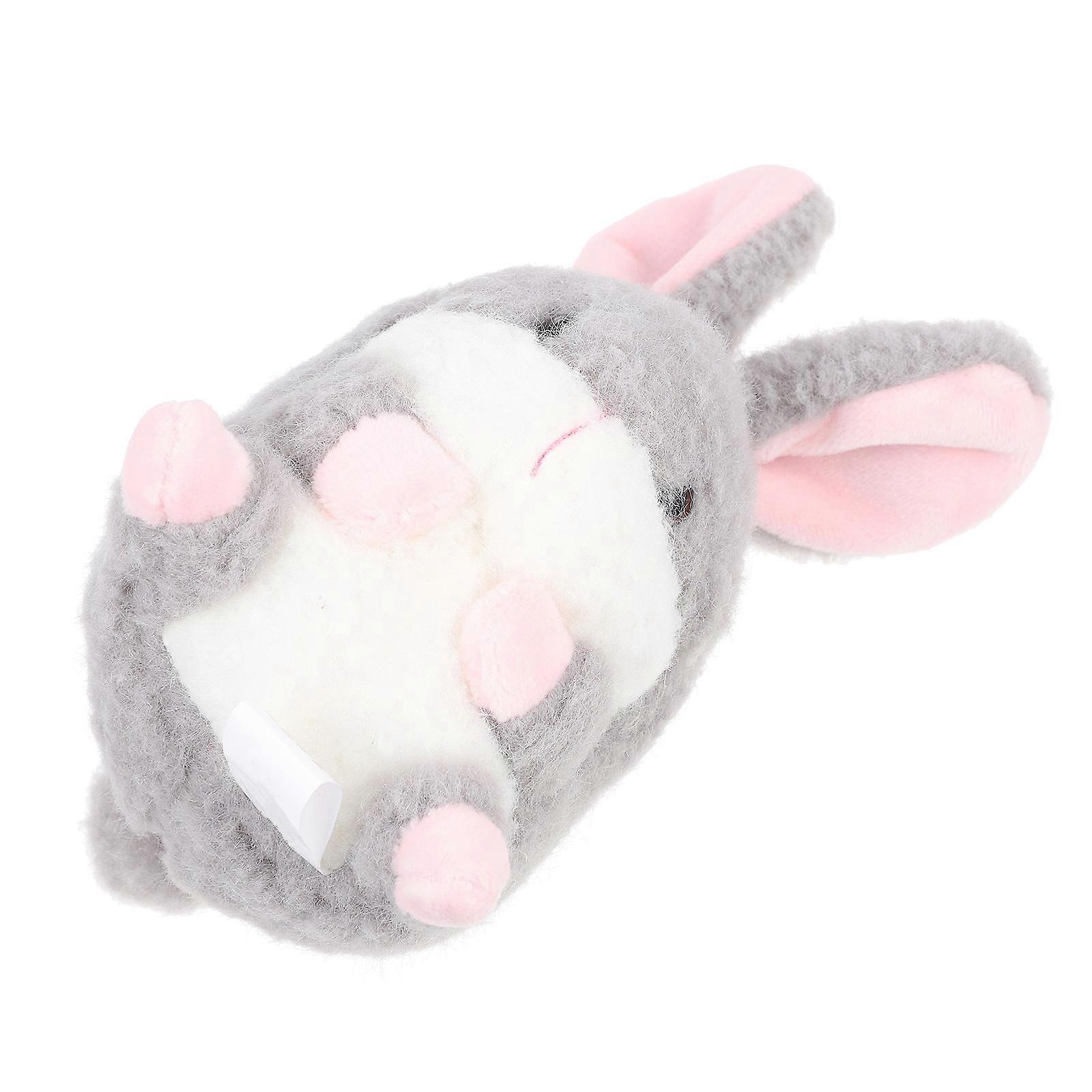 Cute Fluffy Bunny Keychains Plush Rabbit Key Chain Travel Commemoration Bunny Shape 1Set