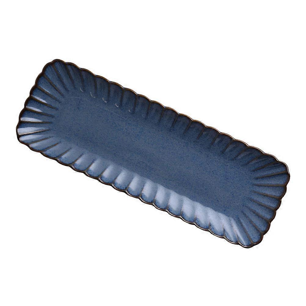 Japanese Rectangular Sashimi Plate with Non Slip Base   Smooth Texture Serving Dish for Desserts, Steak, and Cold Cuisine