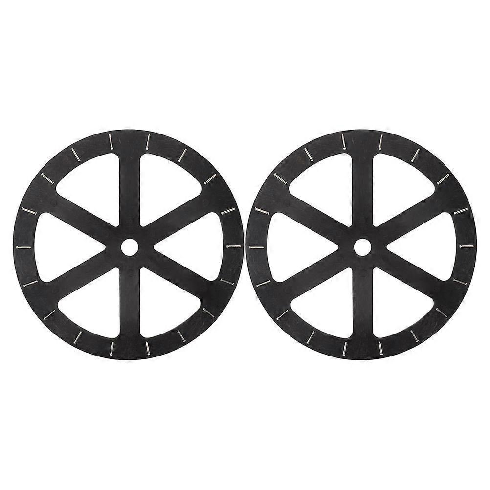 Table Turntable Base Round Plate Minimalist Design Rotating Display Jewelry 8.7X8.7X0.1in 2Pcs