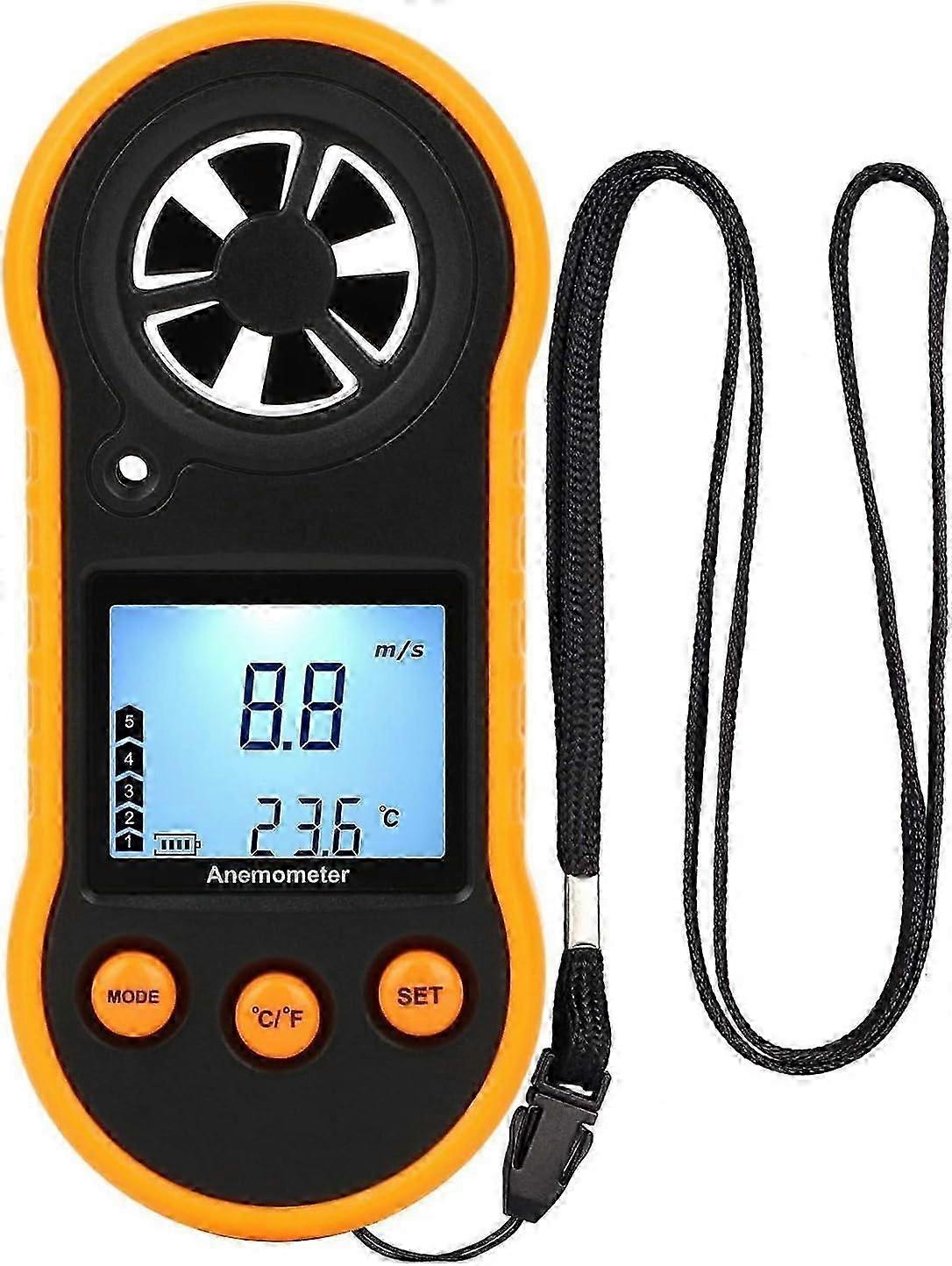 Digital Anemometer - Wind Speed and Air Flow Meter for Various Activities